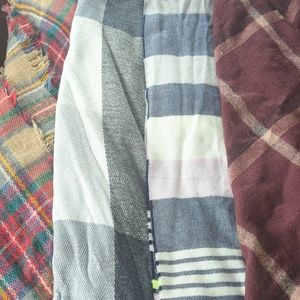 Flannel Scarf Haul | Oversized Multicolor Flannel Scarfs